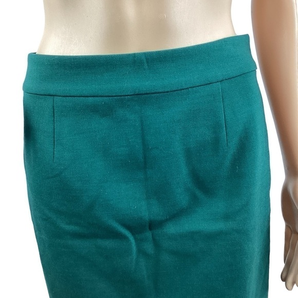 Fossil Wool Blend Pencil Skirt Size 4 Green - Picture 2 of 7